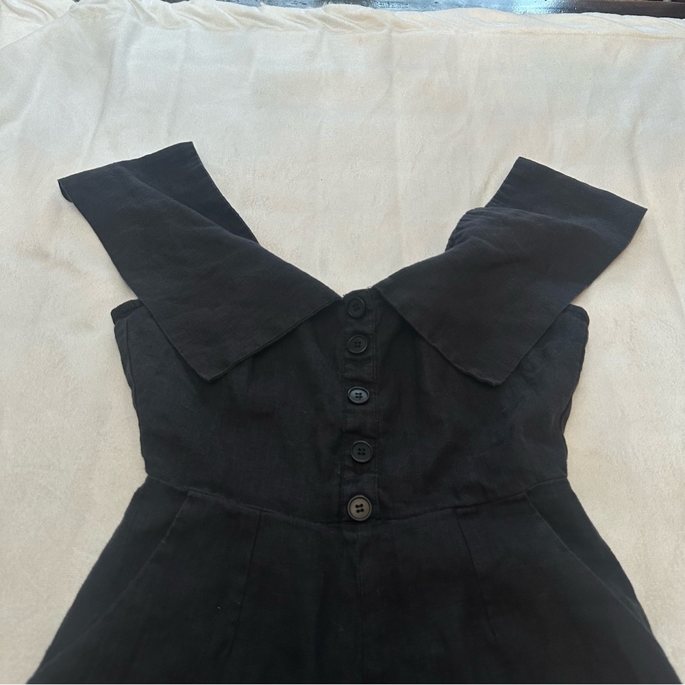Reformation Black Off-Shoulder Frankie Romper Size 2 - 51746 - Picture 5 of 14